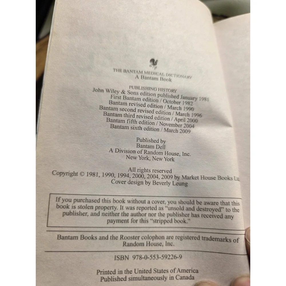 Medical Dictionary Paperback Reference Medical Terms